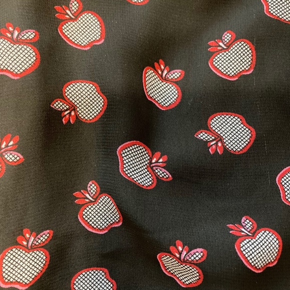 Speechless red black apple design 2 layer casual shirt - Picture 5 of 8